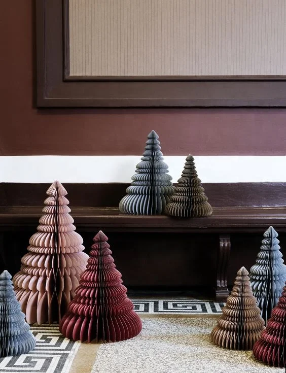 Современное украшение для окна, бумажные украшения, украшение для рождественской елки для дома