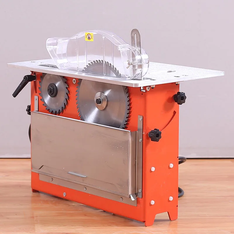 Small double blade dust-free sliding table panel saw saw mill portable sawmill sn tools table saw