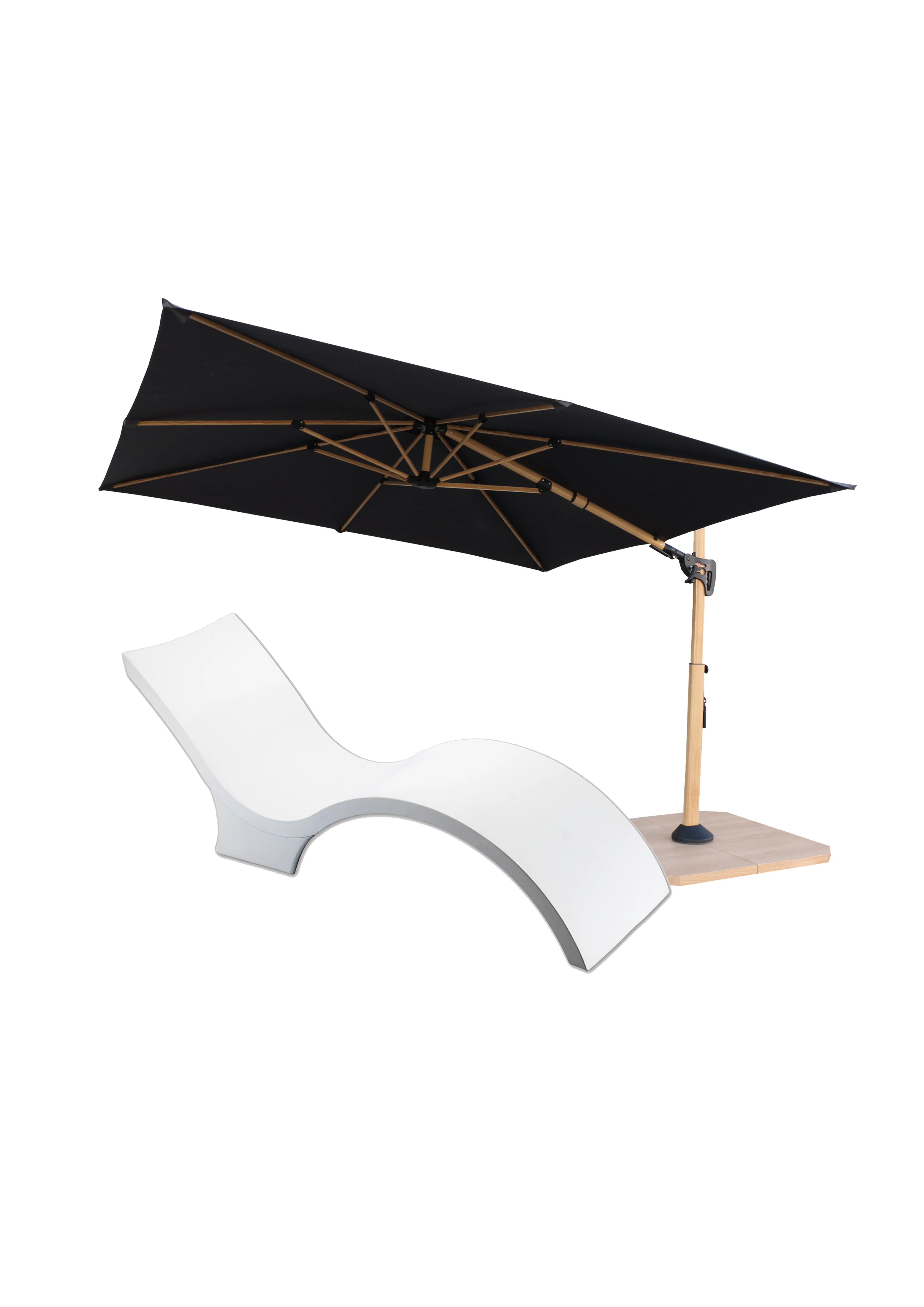 Push button 30 tilt & 360 rotation Waterproof  Outdoor Umbrella  Aluminum Cantilever Garden Parasols Patio Umbrellas