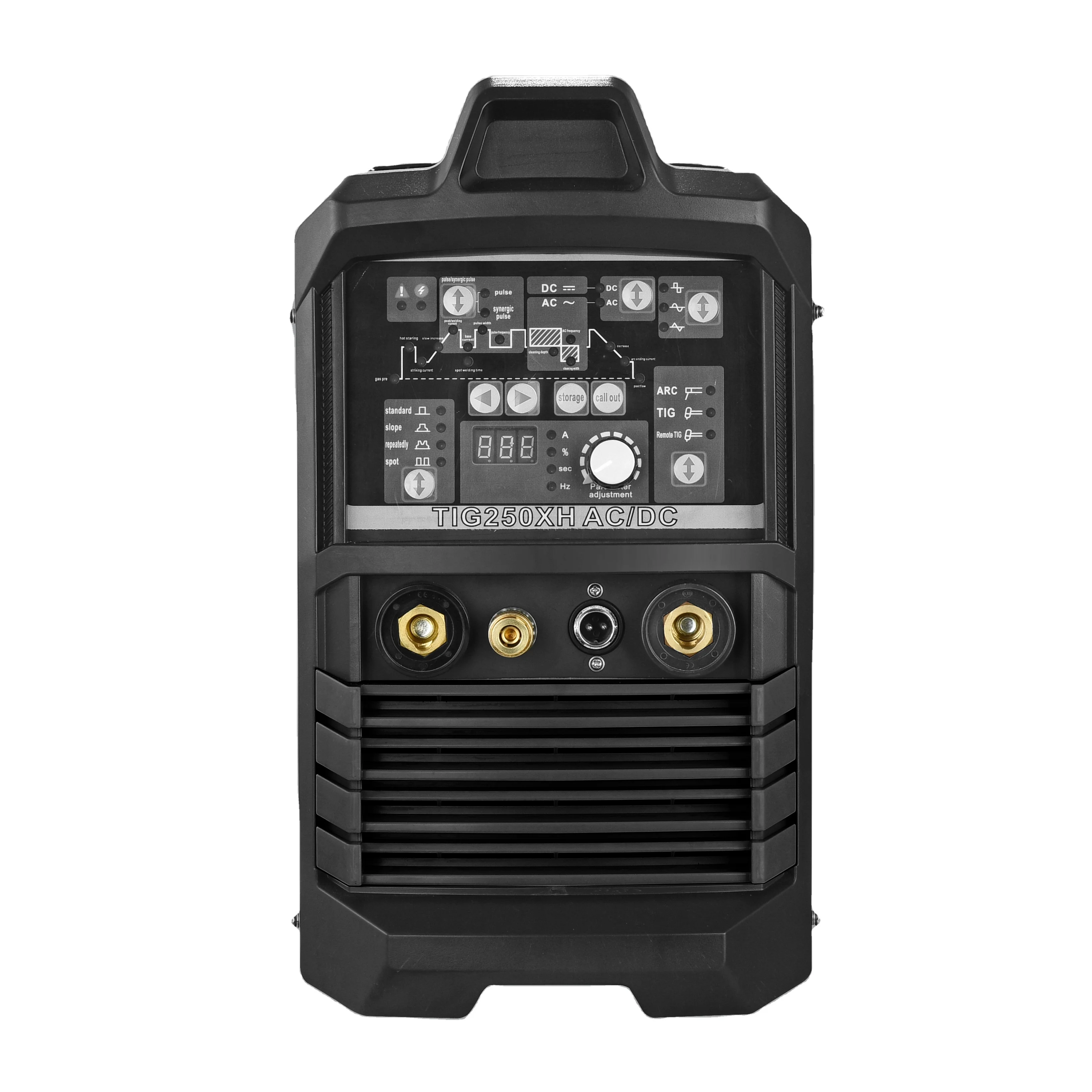 TIG MMA 200 Aluminum use Industrial Professional Stainless Tig Welding 220V 50HZ AC/DC  WSME-250 with double pulse