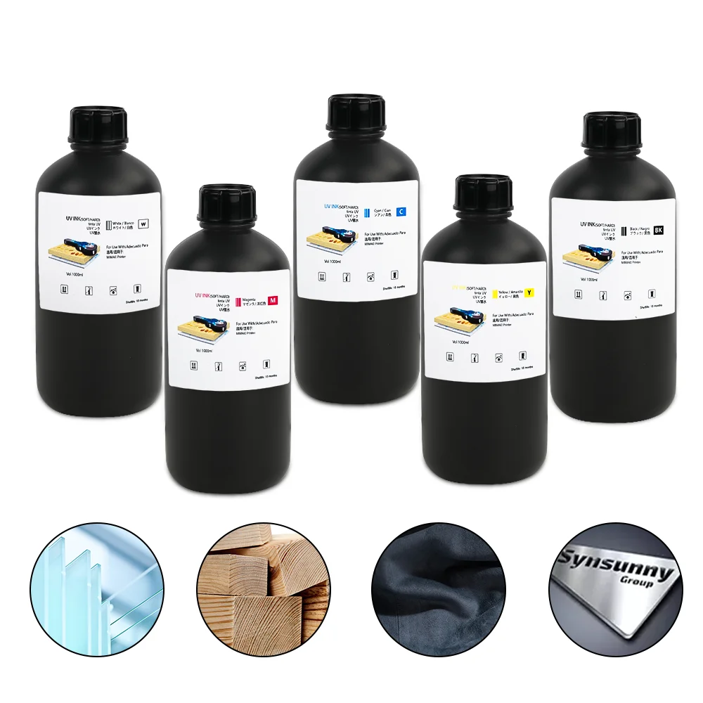 7 Colors 1000ml LUS-170 LUS-175 LUS-200 Soft LED UV Ink For Mimaki UCJV300-75 UCJV300-107 UCJV300-130 UCJV300-160 Printers