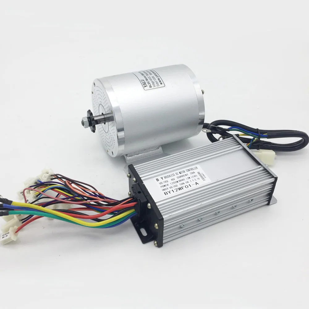 BM1109 1000W 36/48 V conversion drive high speed brushless DC Motor with controller for electric car&Golf cart