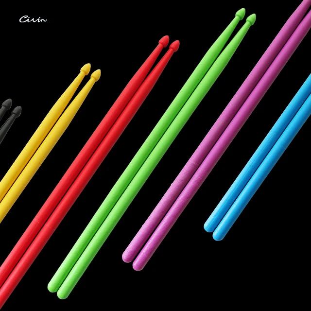 Прочный хороший звук красочные персонализировать барабанные палочки пластиковые