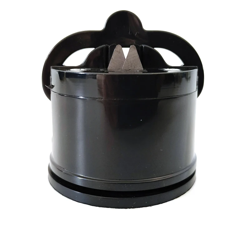 Hot sell household knife sharpening tool multi color small kitchen knife sharpener with suction pad