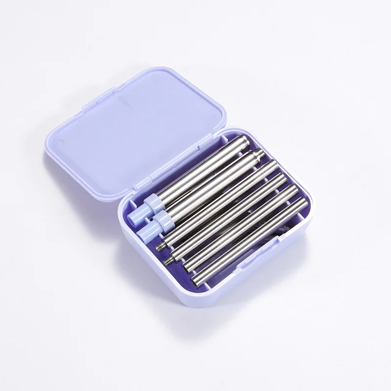 Portable Camping Stainless Steel Foldable Knife Spoon Fork Straw Travel Cutlery Set with Case