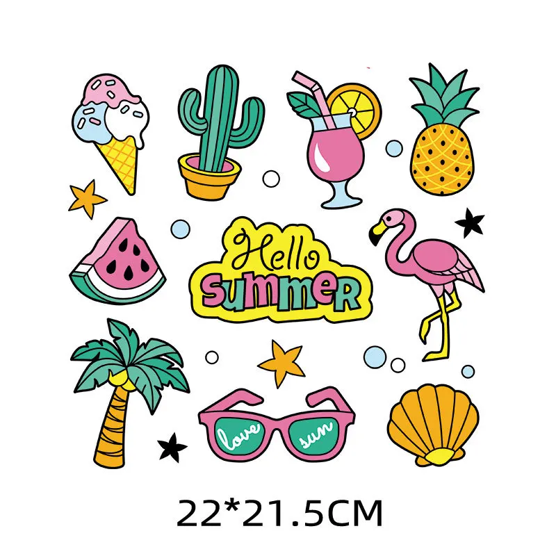 HUAMJ Kids Cartoon Mini Car Customized LOGO Plastisol Ink Label Film Heat Transfers For T-Shirts