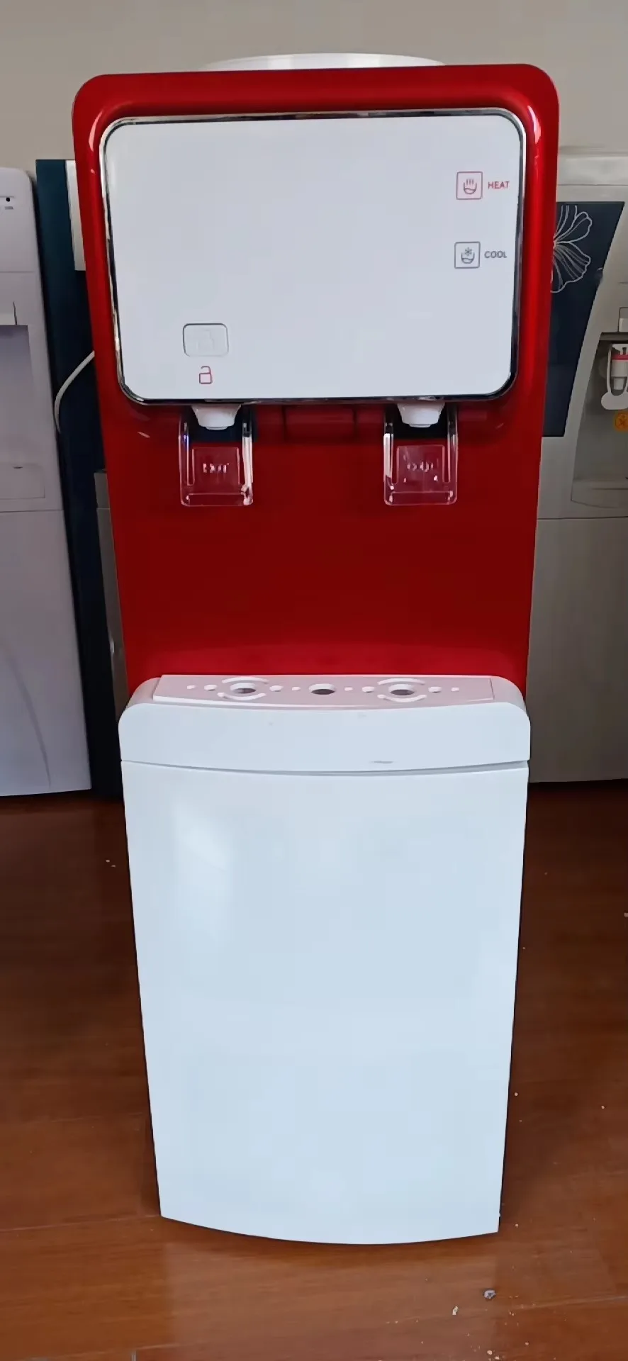 Korea Style Desktop Compressor Cooling 3 Taps Instant Hot 5 Gallon Cold And Hot Bottle Water Dispenser