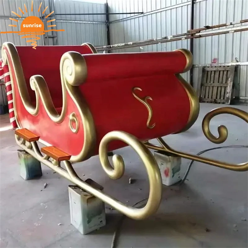 Большие Рождественские сани из стекловолокна для шоппинга
