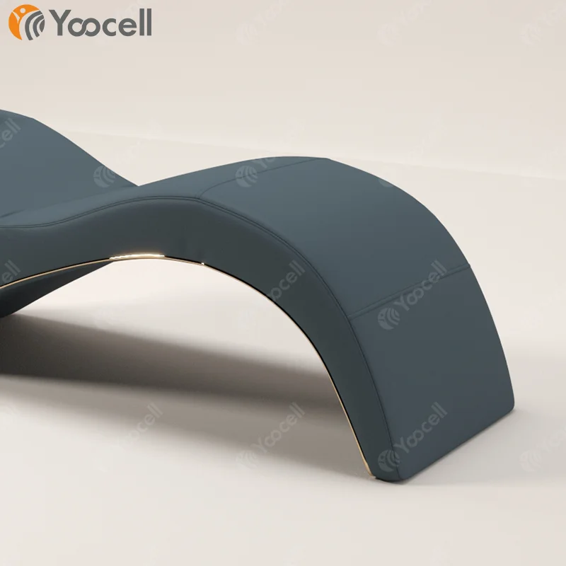Yoocell 2024 new salon furniture facial bed beauty salon massage table curved lash bed eyelash spa beauty bed