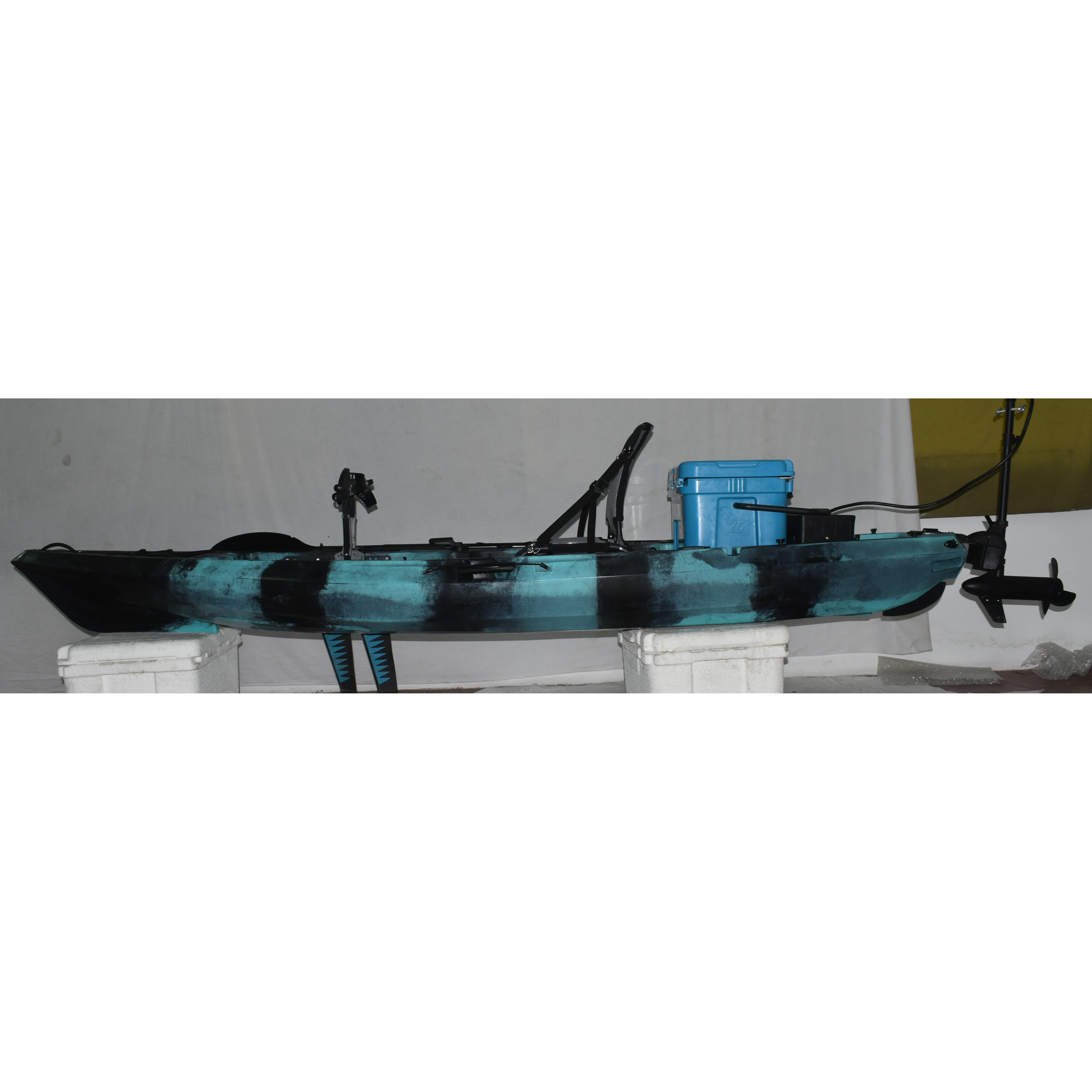 GREAT FAST watersport wakeboard 3.95M sit on top kayak peche canoe canot rapide fishing rowing boat Pedal Kayak With foot pedal