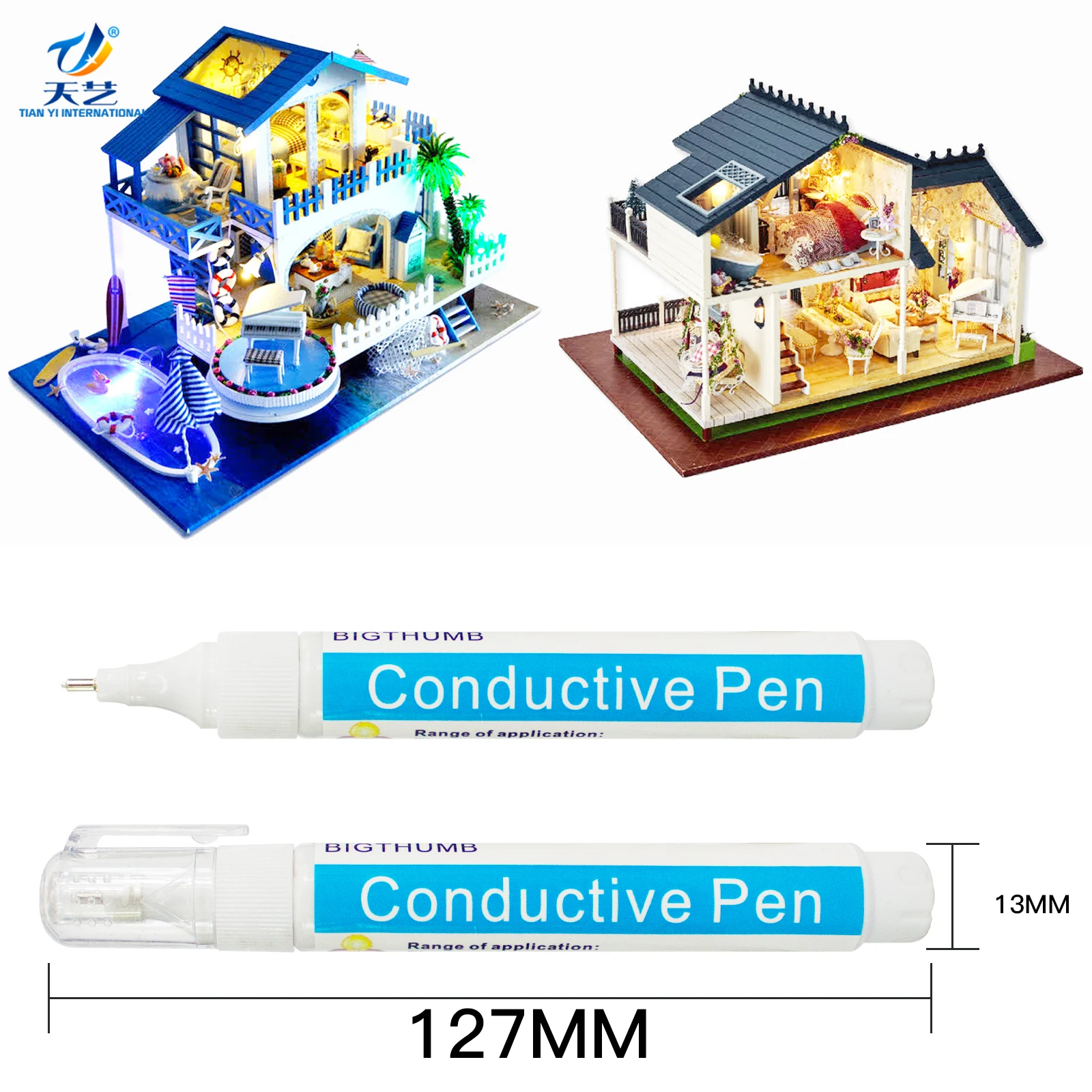 onductive Ink Pen Electronic Circuit Draw PCB Circuit Instantly Magical Physics Pen DIY Maker Student Kids Education Gif