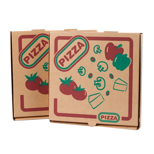 Wholesale 33 35 Cm 30 40 9 Inch Burger Package Carton Supplier Custom Design Printed Packing Bulk Cheap Pizza Boxes With Logo