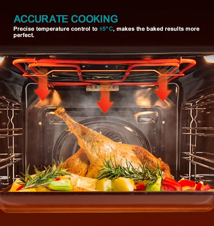 Профессиональная настенная печь с сенсорным управлением