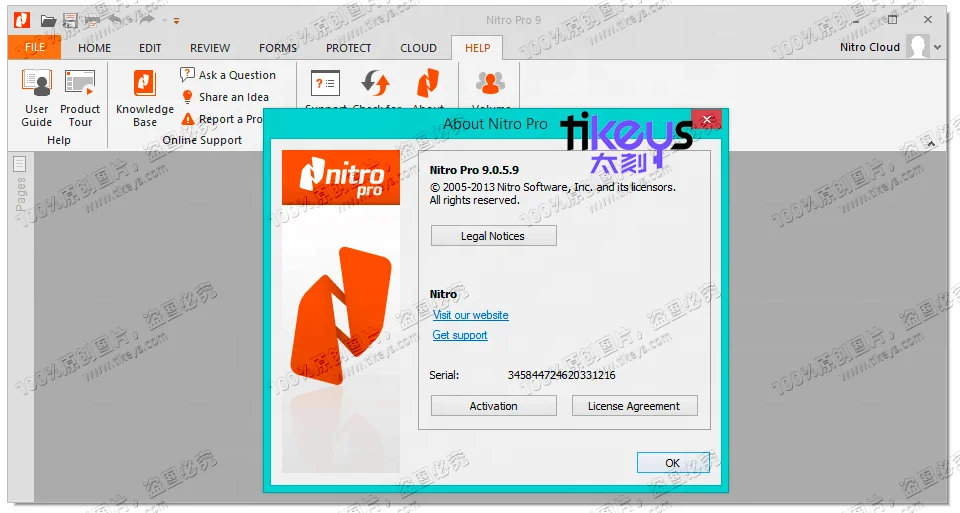 24/7 Online Nitro Pro 9 Official Genuine Original License Key Online Activation for Lifetime Editing PDF software