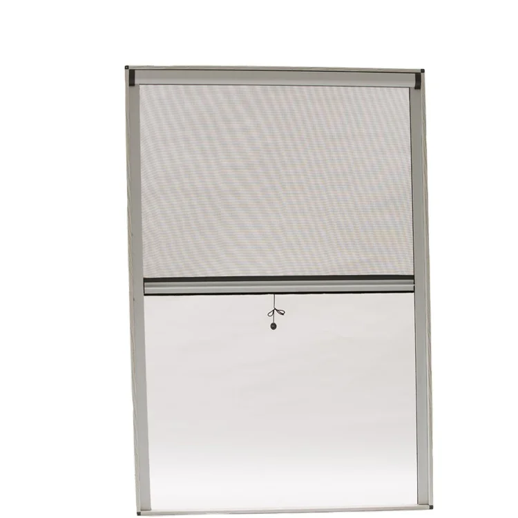 Professional retractable household mosquito netting aluminum roller screen window