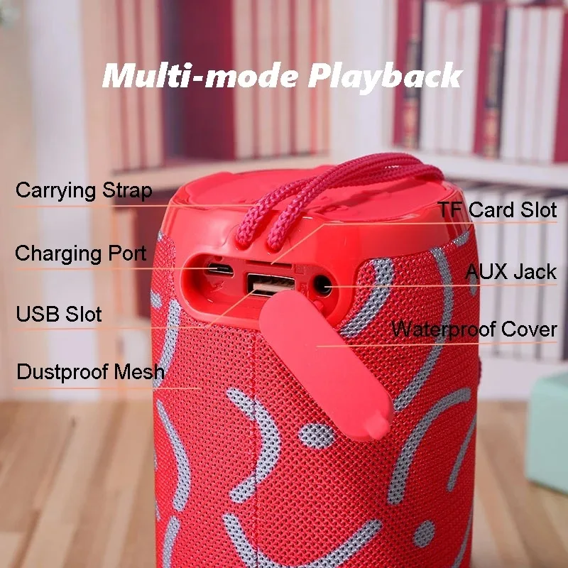 Hot Sale Wireless IPX5 Waterproof Blue tooth 5.0 Speaker with Deep Bass Longer Playtime Portable Speaker for Party Beach Camping