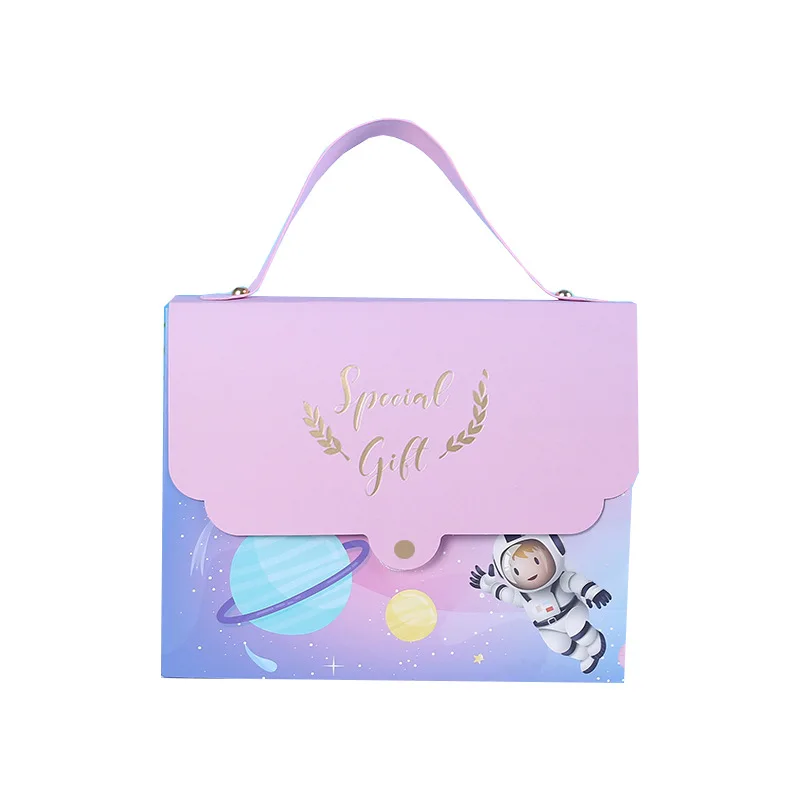 Wholesale High Quality Packaging Handbags Blue Orange Fashion New Design Handmade Bag