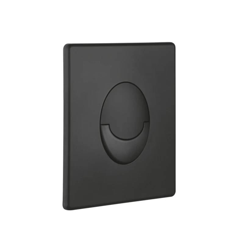 Customized colors push button valve push plate toilet abs plastic coated black dual flush plate