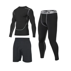 Training & Jogging Wear Gym Yoga Sport wear Track Suit for Men Wholesale Tight Leggins Fitness Running Set Custom