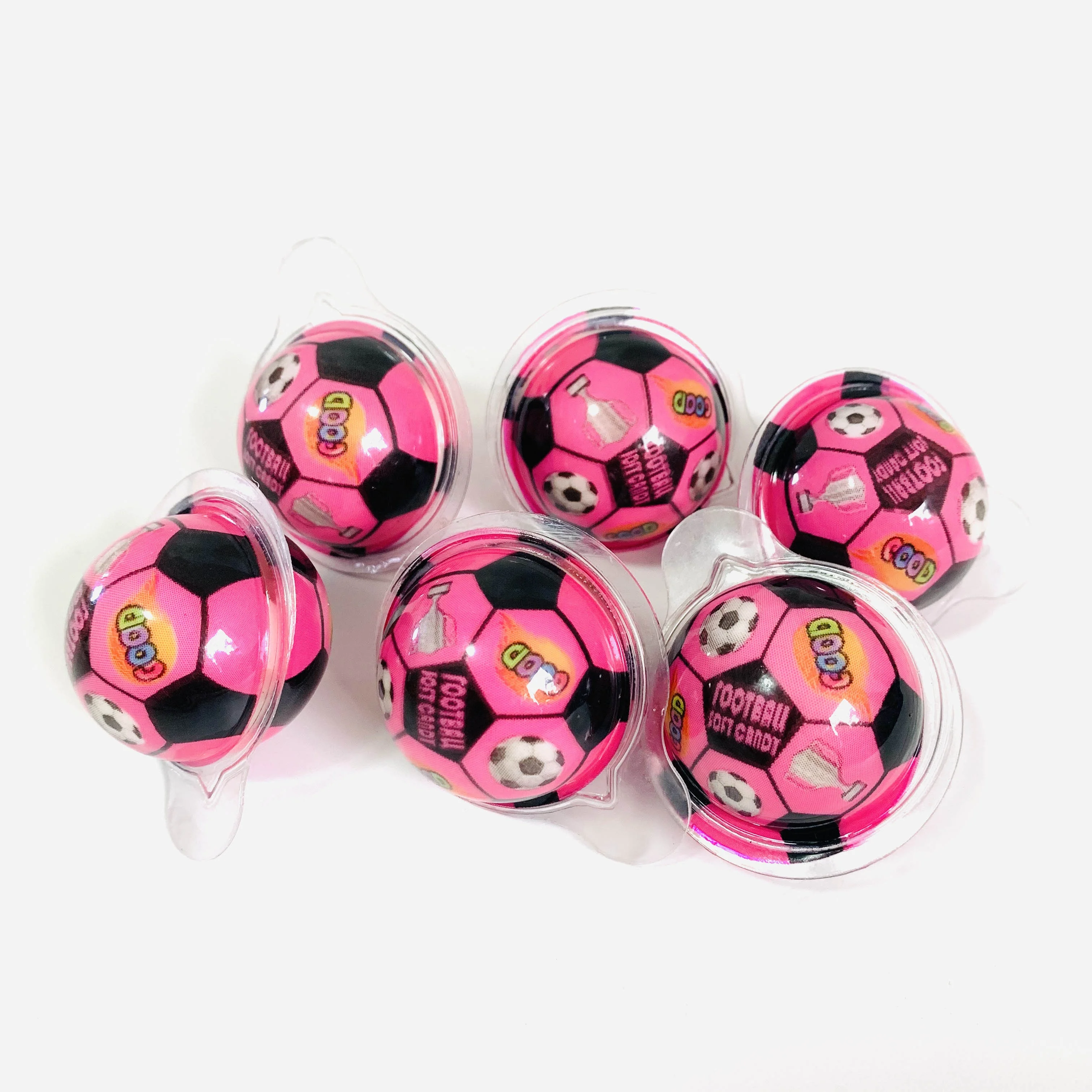 Hot Selling Fruit Flavored Jam filled Bonbon 3D Sports Basketball Football Gummy Ball Candy Soft Jelly Candy