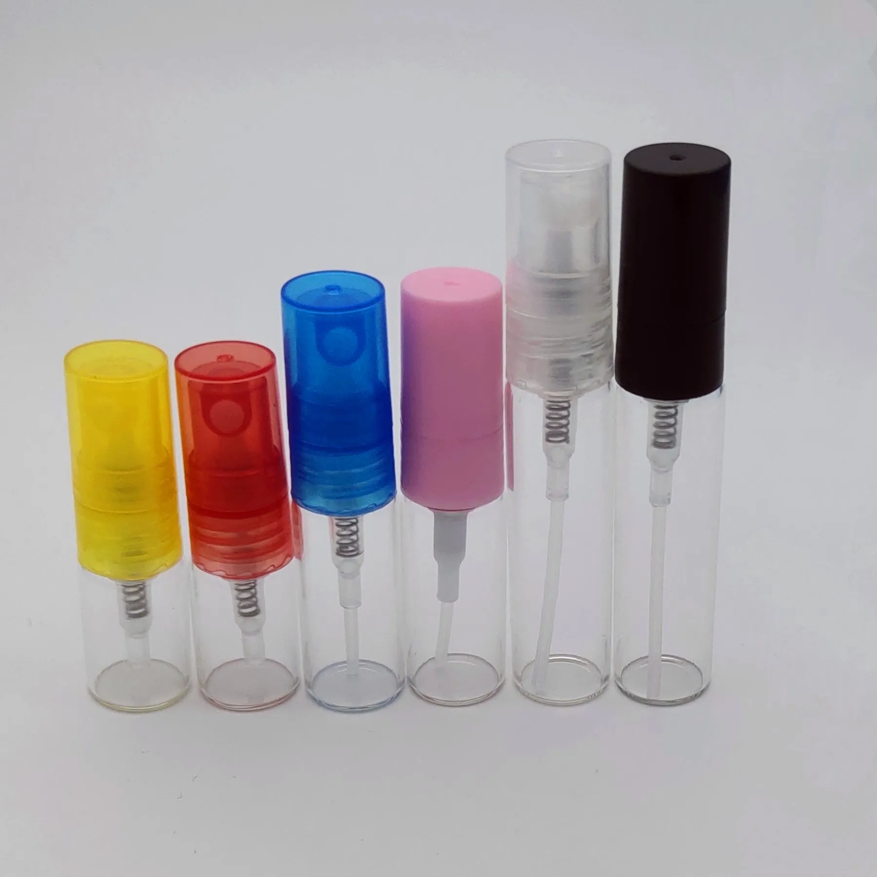2ml 3ml 5ml sample glass vials with screw mist sprayer