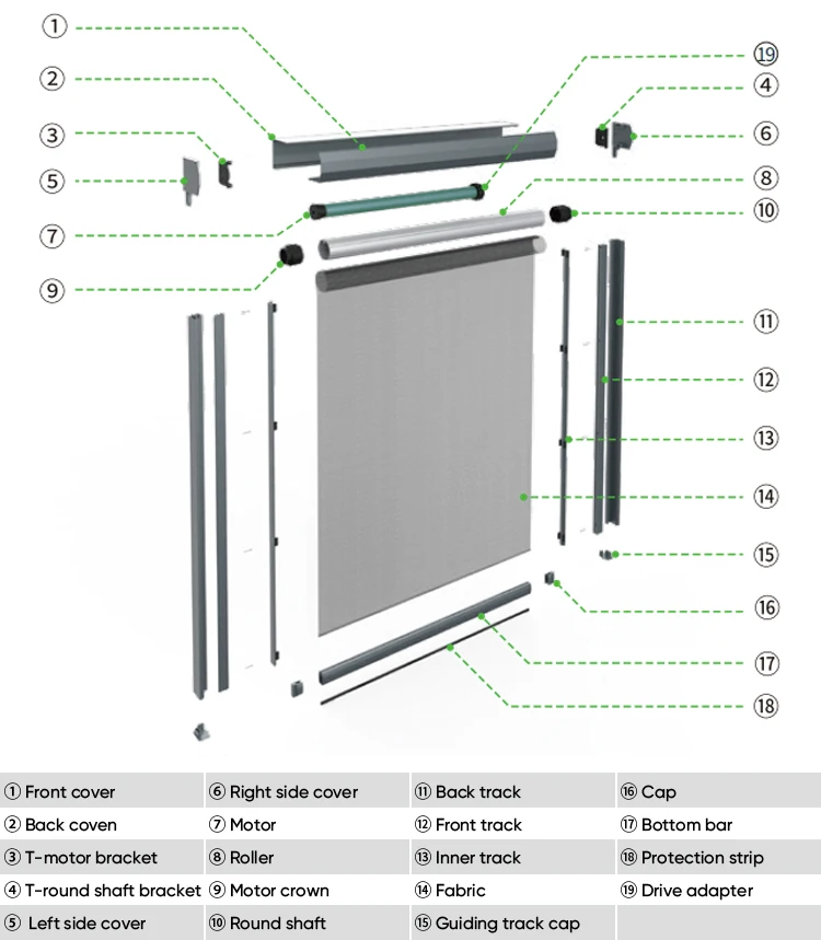 Настроить размеры ветрозащитная молния экран для использования вне... трек моторизованный hоликовые ставниокна