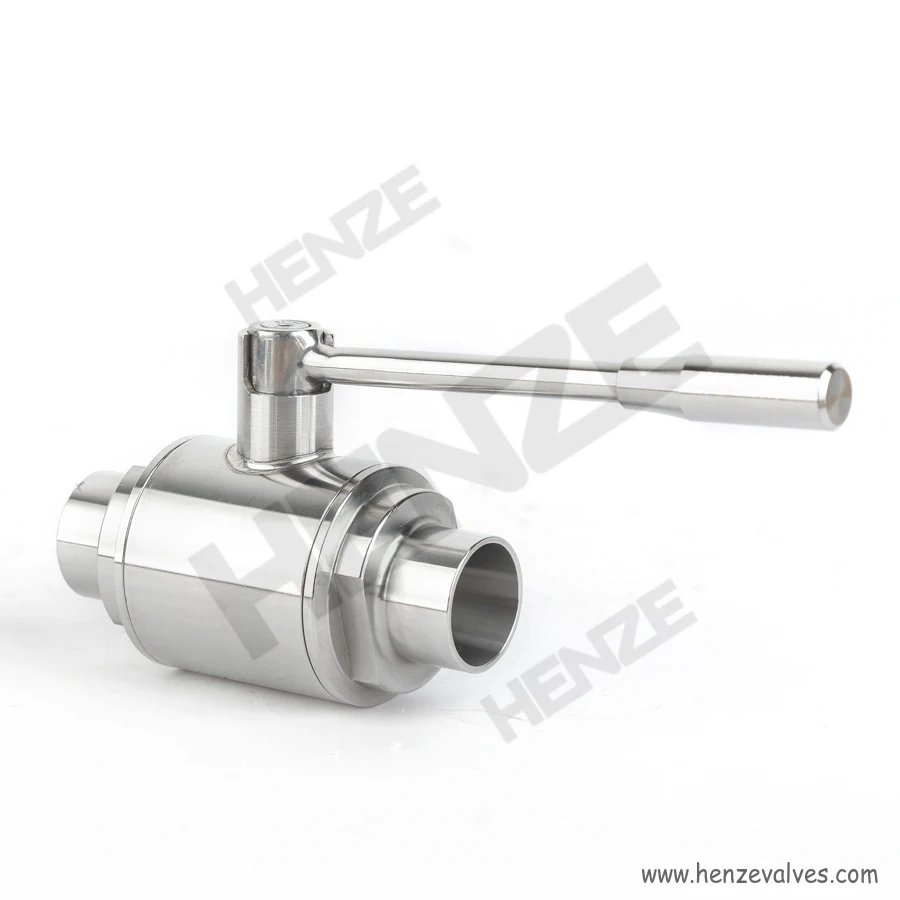 Sanitary SS304 SS316L BW Butt Welded Sanitary Ball Valve Sanitary