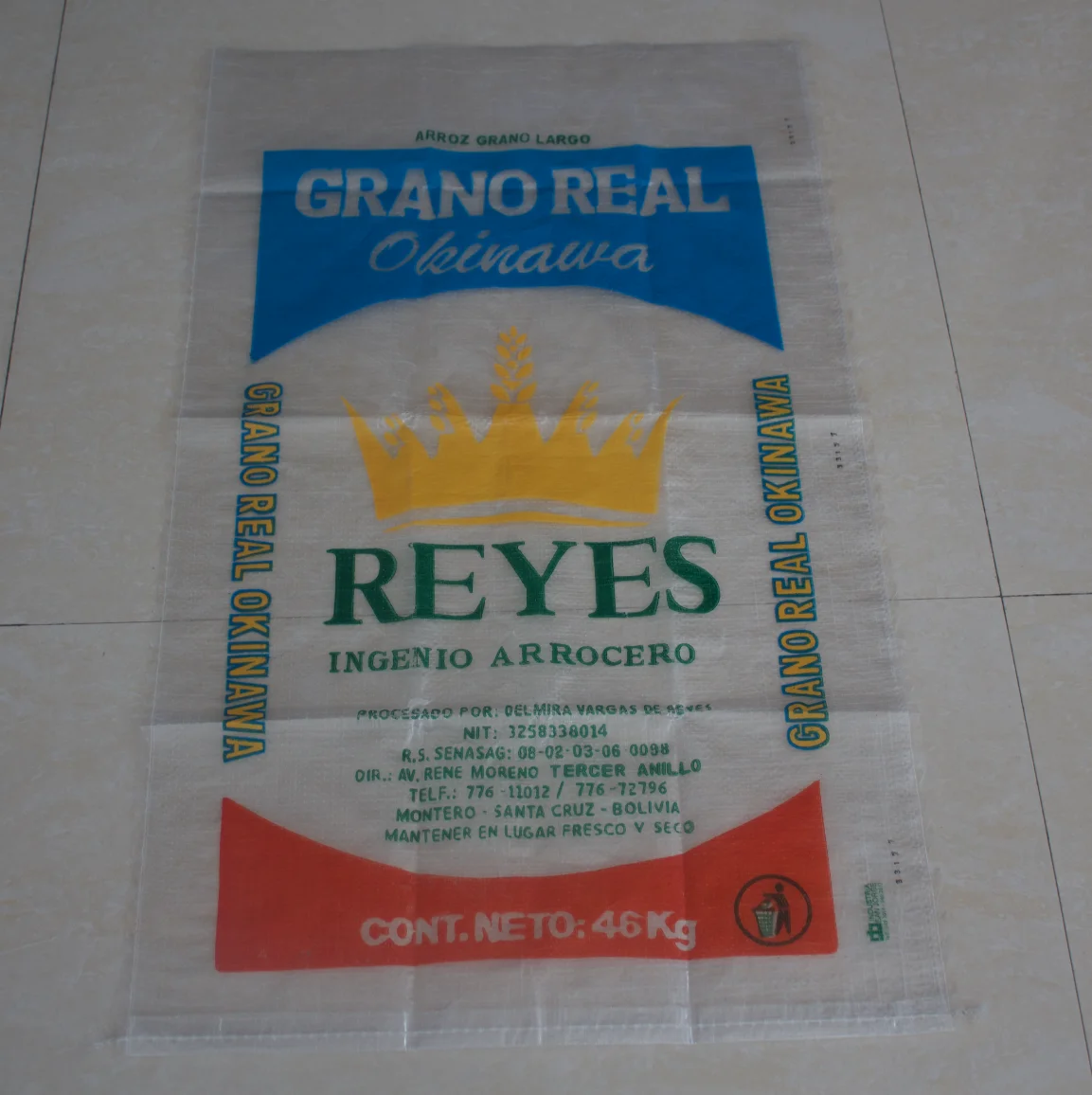 PP woven bags 25kg 50kg rice garbage bag for food rice grain seed