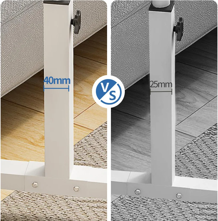 Movable Lifting Bedside Working Study Table Hand Crank Manual Height Adjustable Over Bed Sofa Side Table Laptop Tray Desk