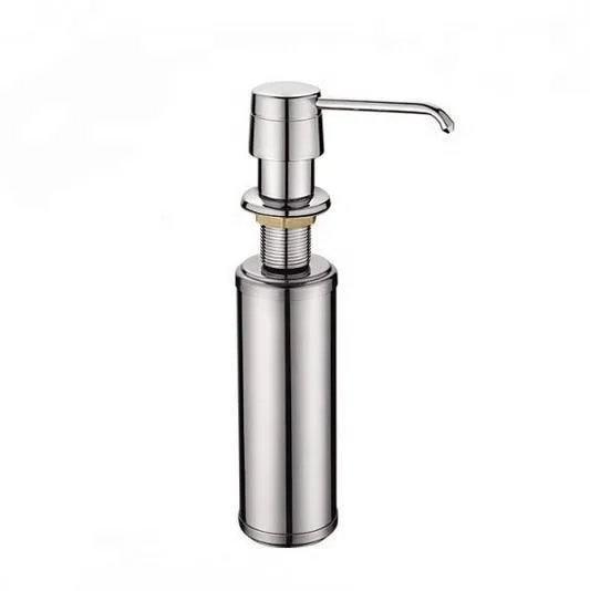 Newest Design Kitchen Sink Stainless Steel Wall Shampoo Dispenser  with Plastic Bottle soap  shampoo dispenser