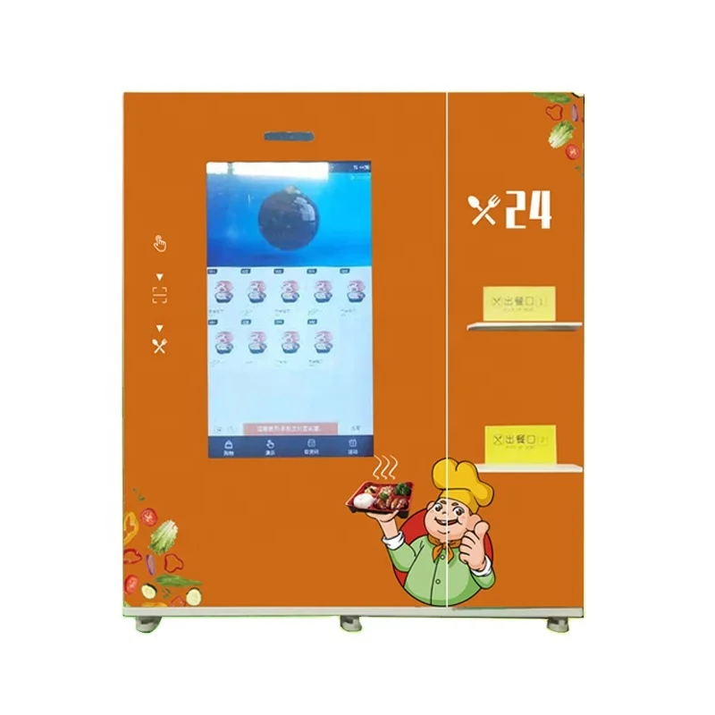 Interactive Wifi Snack Pizza Food Vending Machine Touch Screen Advertising Display For Sale