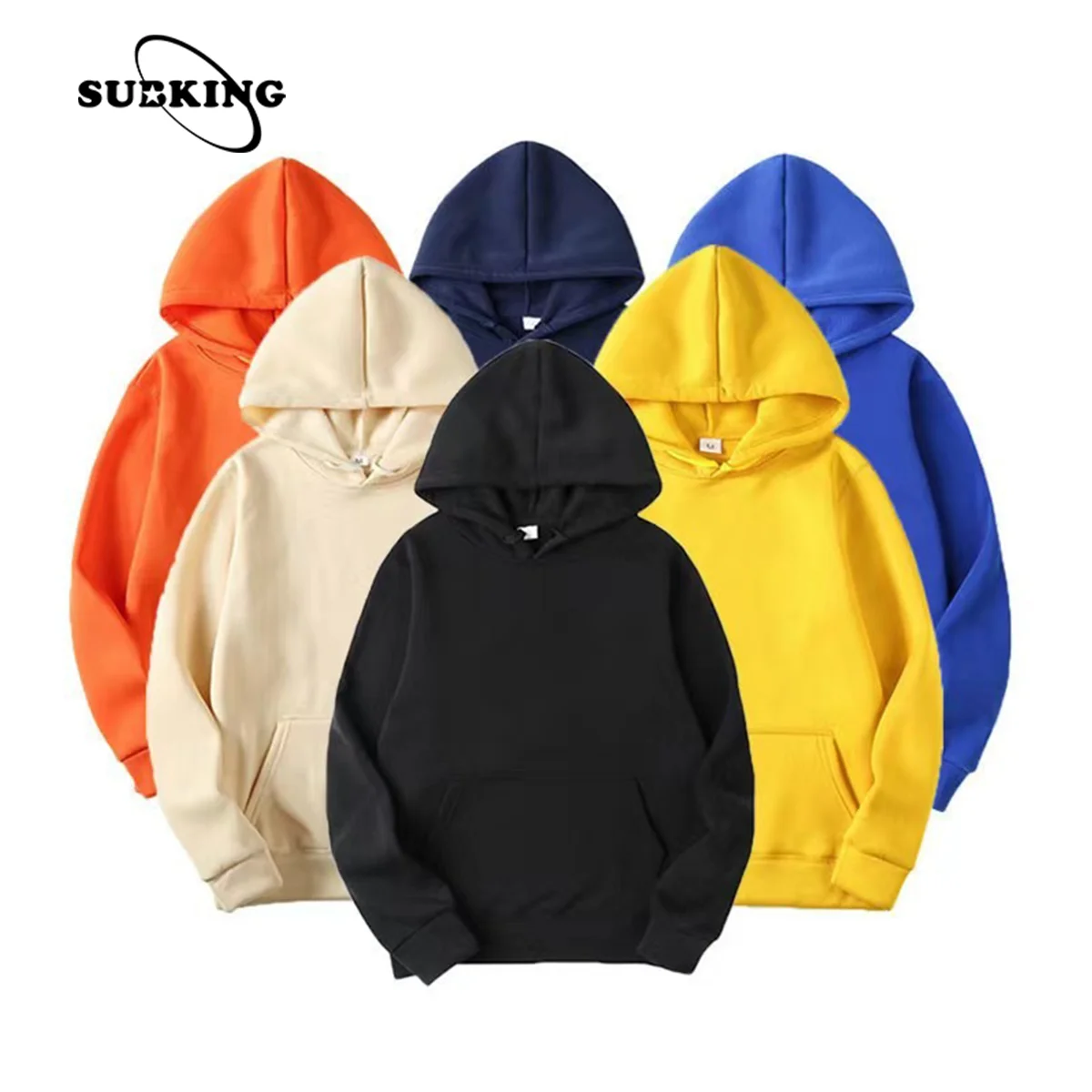 OEM Custom Logo white and black Sublimation Blank Hoodie Casual Plain fleece polyester full Printed Men Hoodies for Unisex