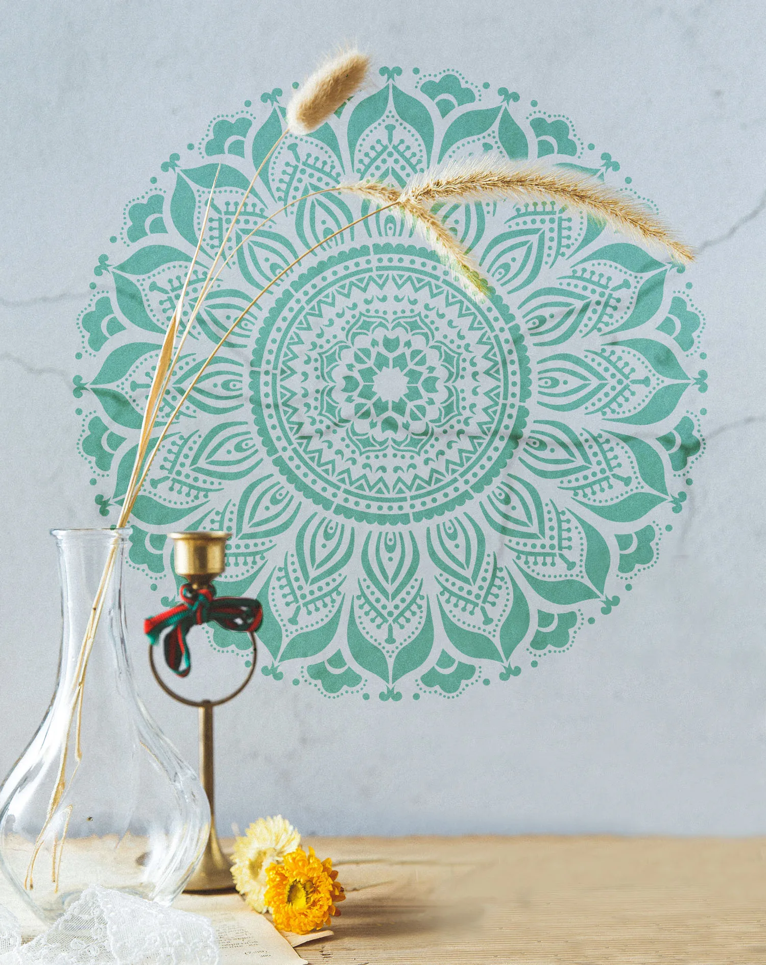 Custom Mandala Stencil Template Painting Stencils Plastic Flower Stencil Template