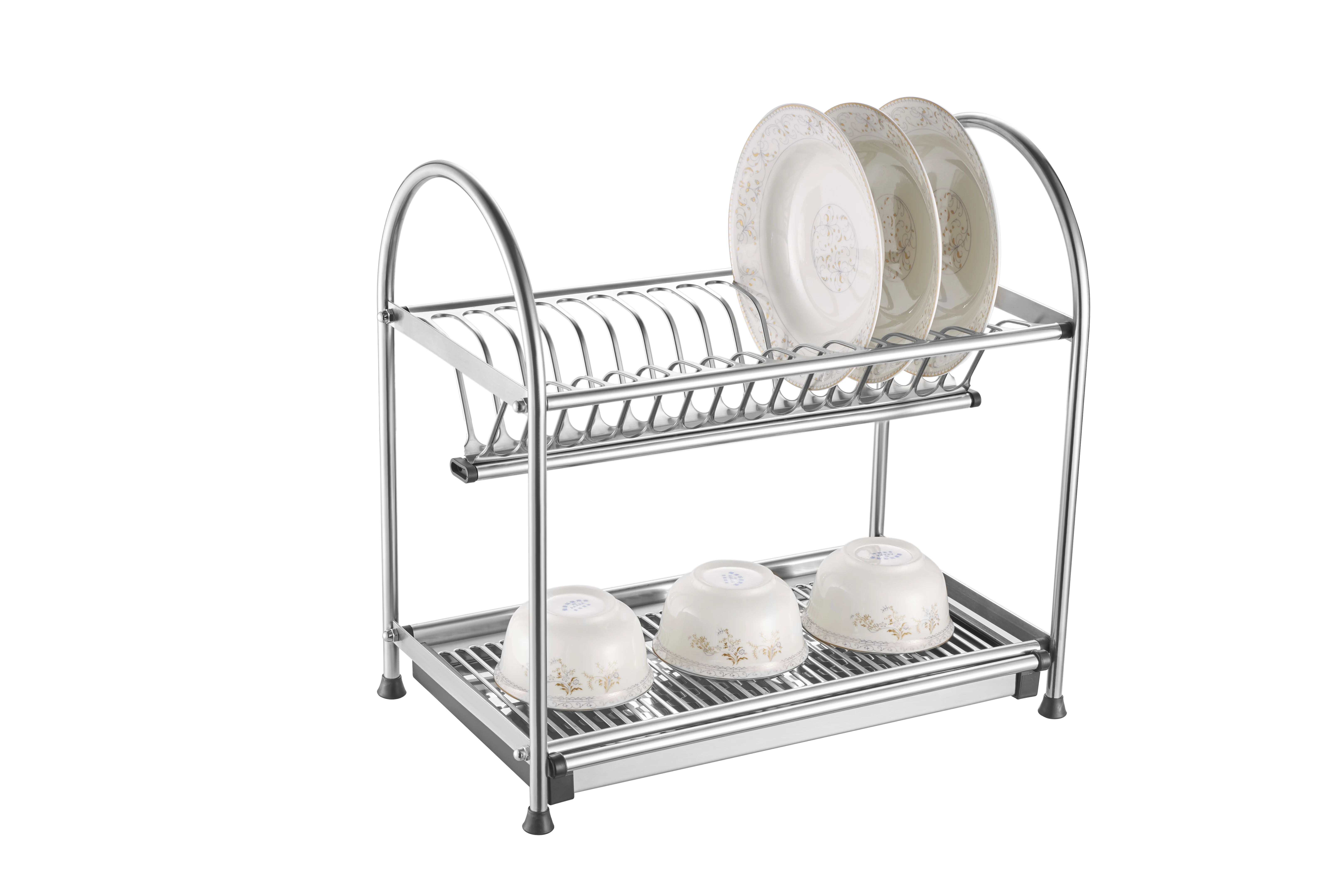 wholesale 2 Tier Dish Rack Storage Rack Shelf Holder For Kitchen Countertop
