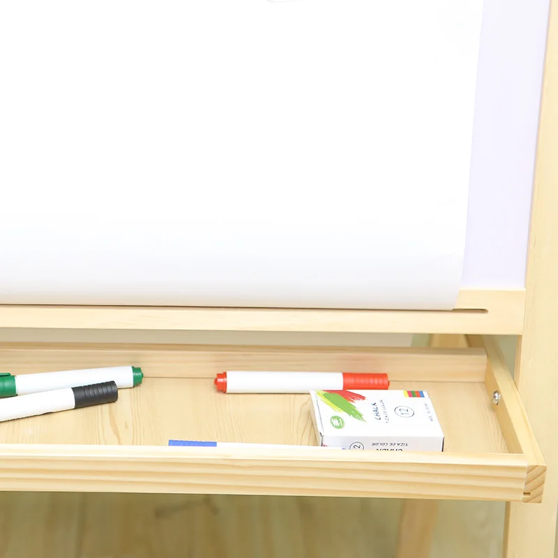 Easel for Kids Stand Pine Wooden Standing Easel Drawing Board Educational Learning Kids Toys For Girls &  Boys