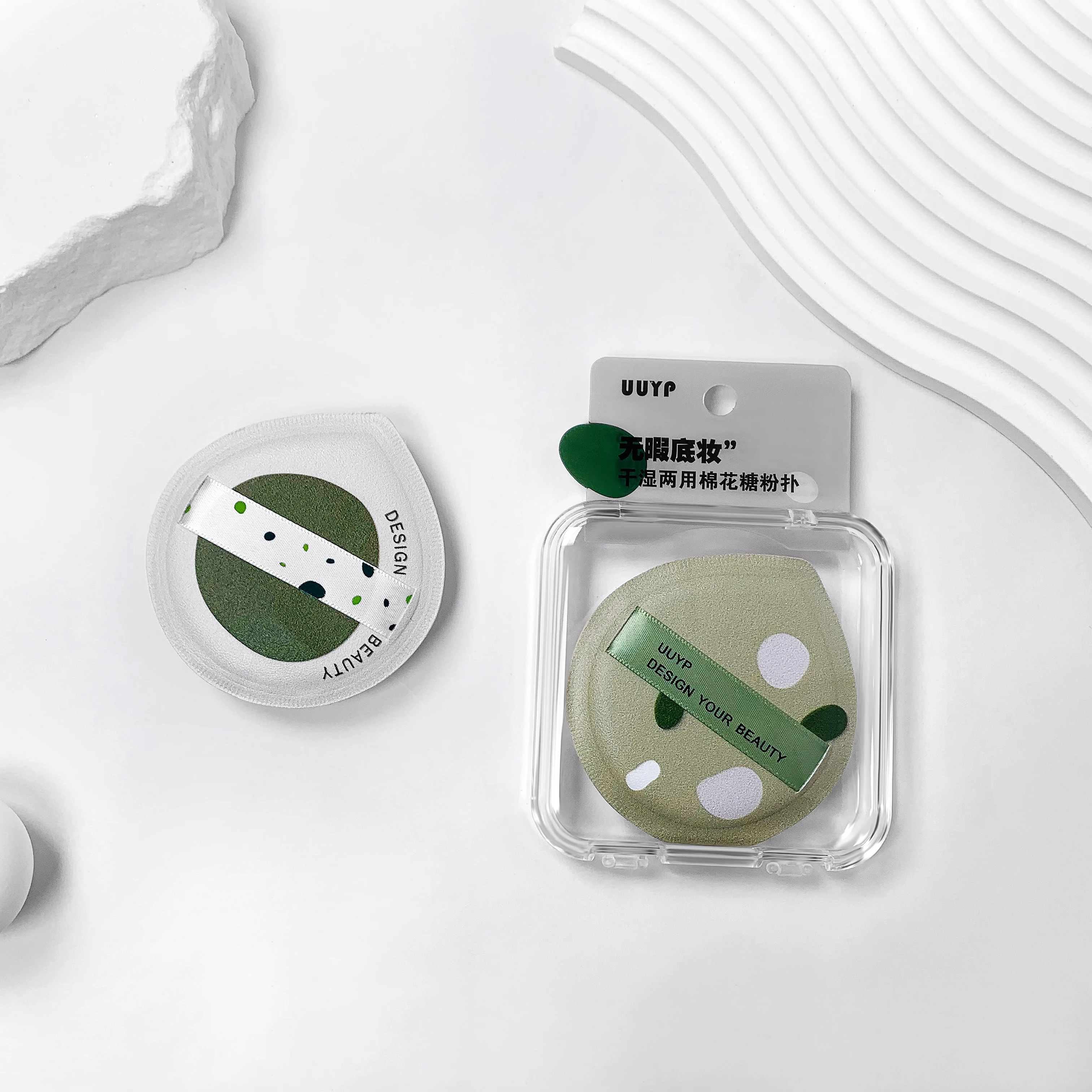 Excellent Quality Big Drop Cotton Candy Powder Puff Comfortable Touch Powder Puff Sponges