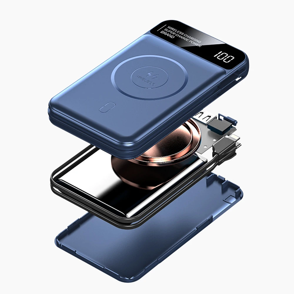 Low Price Wireless Power Bank Magnetic Mini Charging Charger 5000Mah Magnet Powerbank