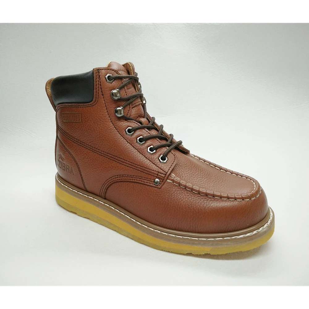 Gaomi Morning Glory Factory customization Goodyear welted MOC style F/G Leather Rubber outsole  Outdoor shoes