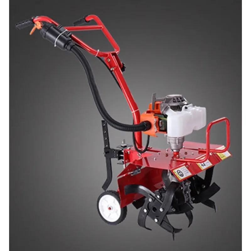 Small gasoline hoeing micro tillage scarifier home hoeing rotary tillage trenching machine