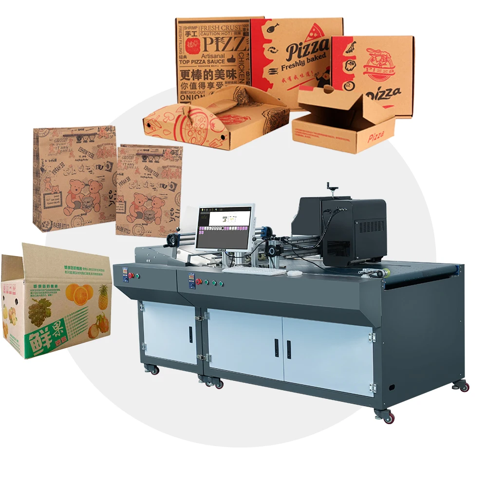 kelier FI1000 Carton Printing Machine Paper Bag Single Pass Digital Printer Inkjet Packaging Printer Corrugated Printing Machine