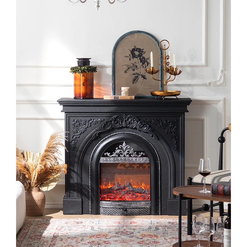 luxury European console table metal decor entry table console white and black wooden vintage console table