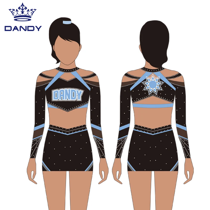Dandy customized high quality cheerleading uniforms adult sexy costume