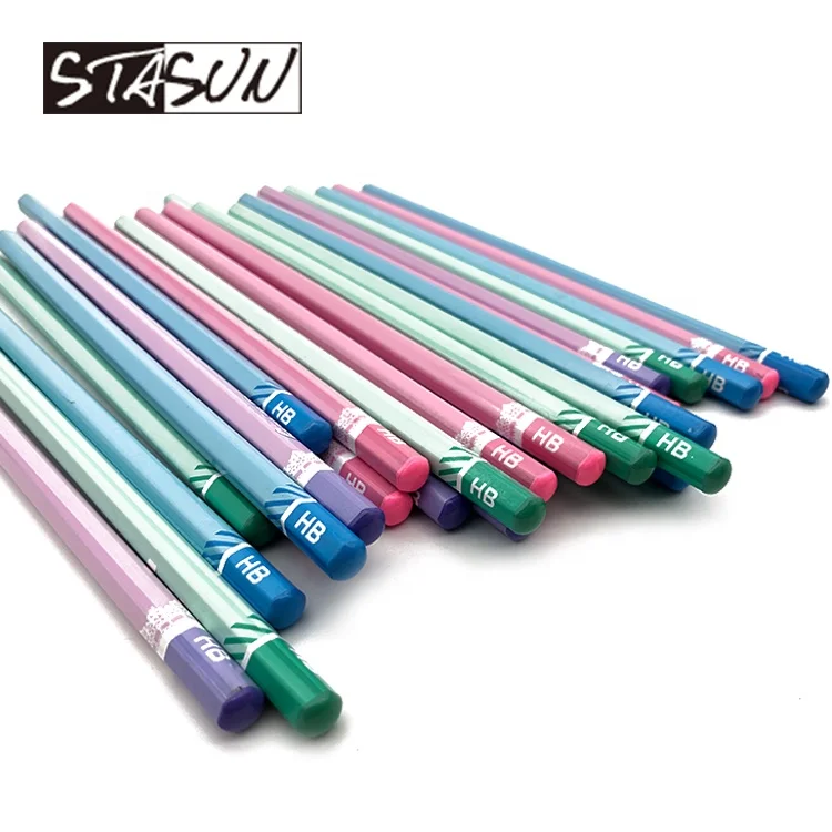 STASUN Customized Classics good quality Dipped End 7 inch Wooden HB Pencil For School And Office