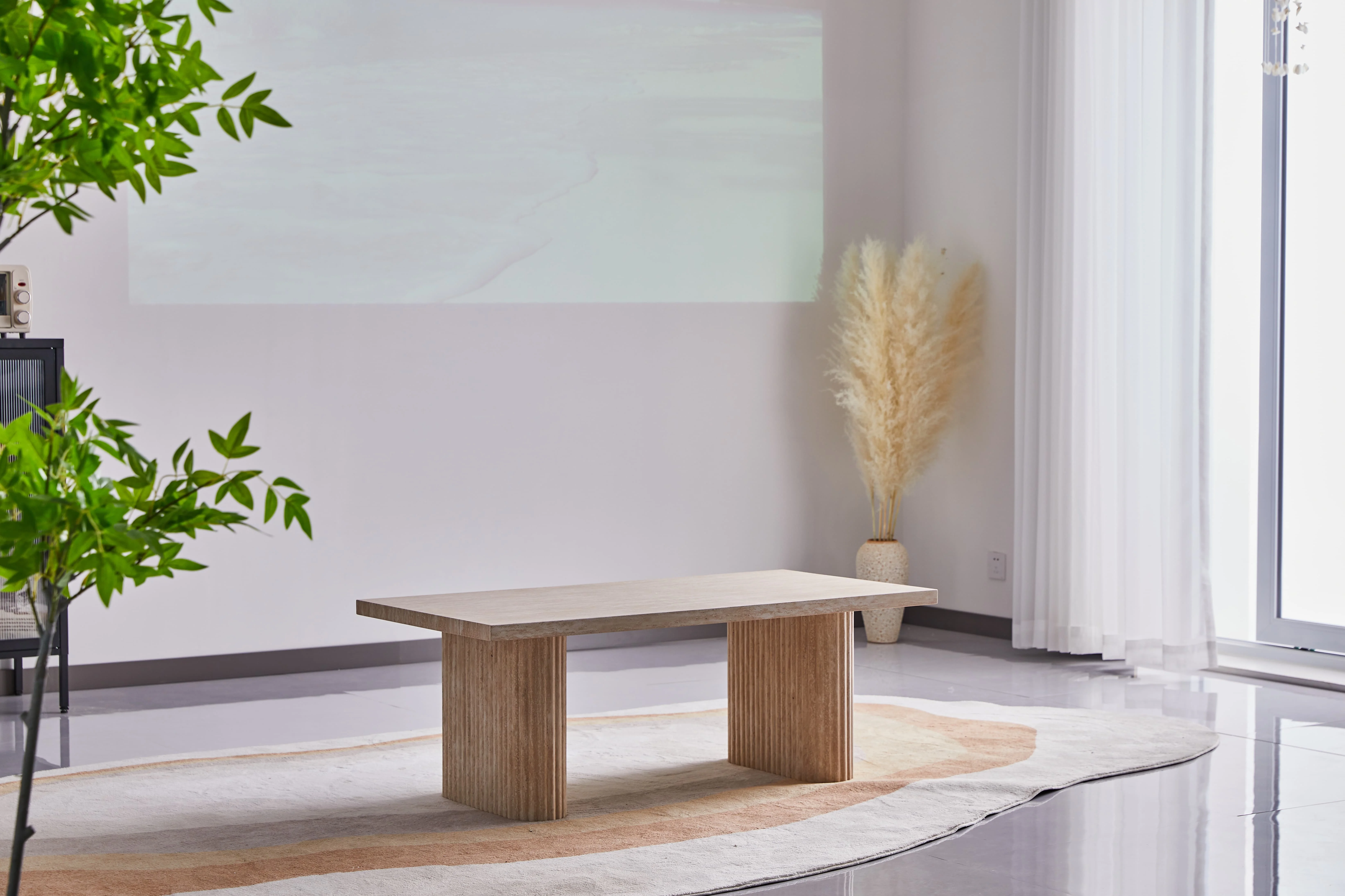 Cheap Living Room Table Set Modern Home Kitchen dining table set wooden Extendable wood live edge dining table 8 seater