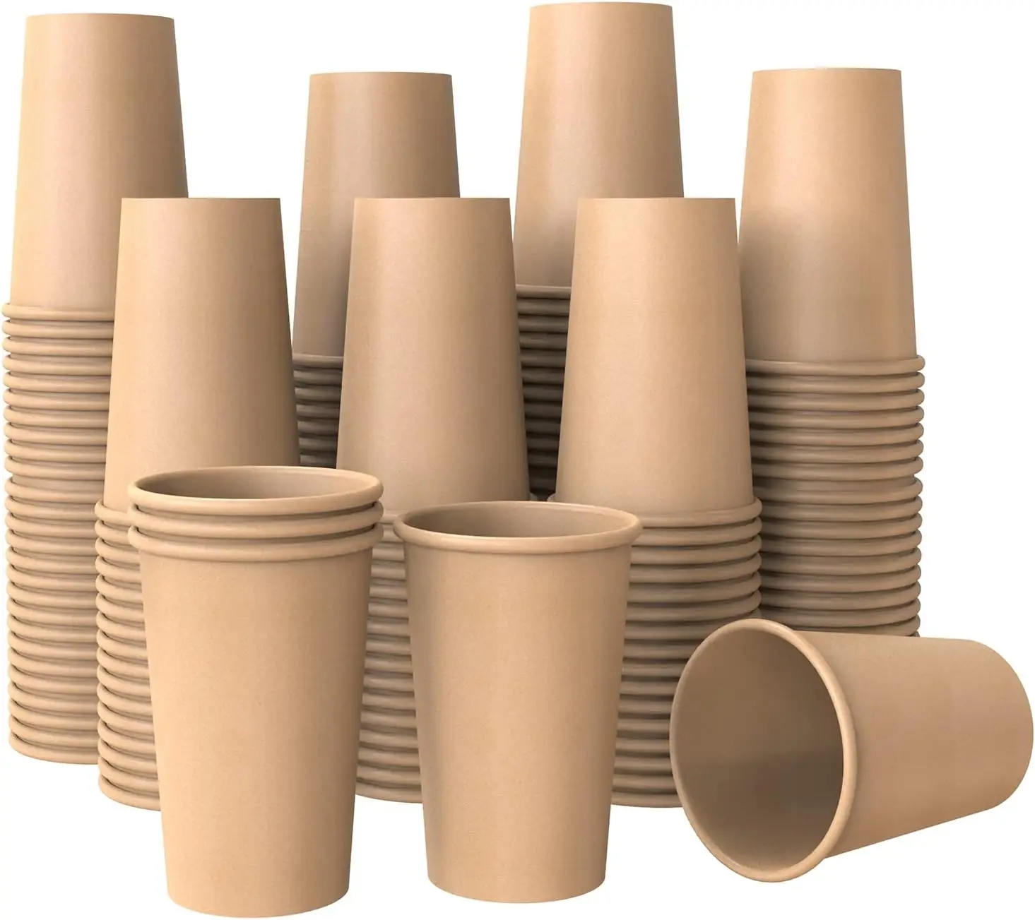 2023 new factory prices disposable paper cup hot paper cup coffee cup solid color household portable