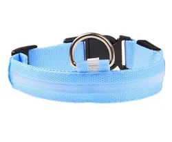 Adjustable LED Flash Pet Dog Training Collar, Dogs Luminous Fluorescent Collars Pet Supplies