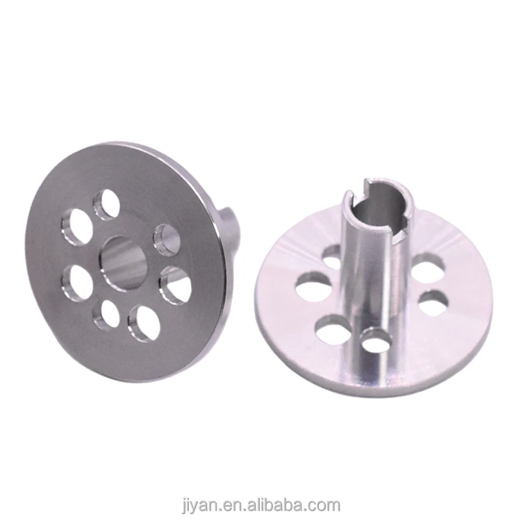 Custom Precision Stainless Steel Perforated Disk With Cylinder Mount