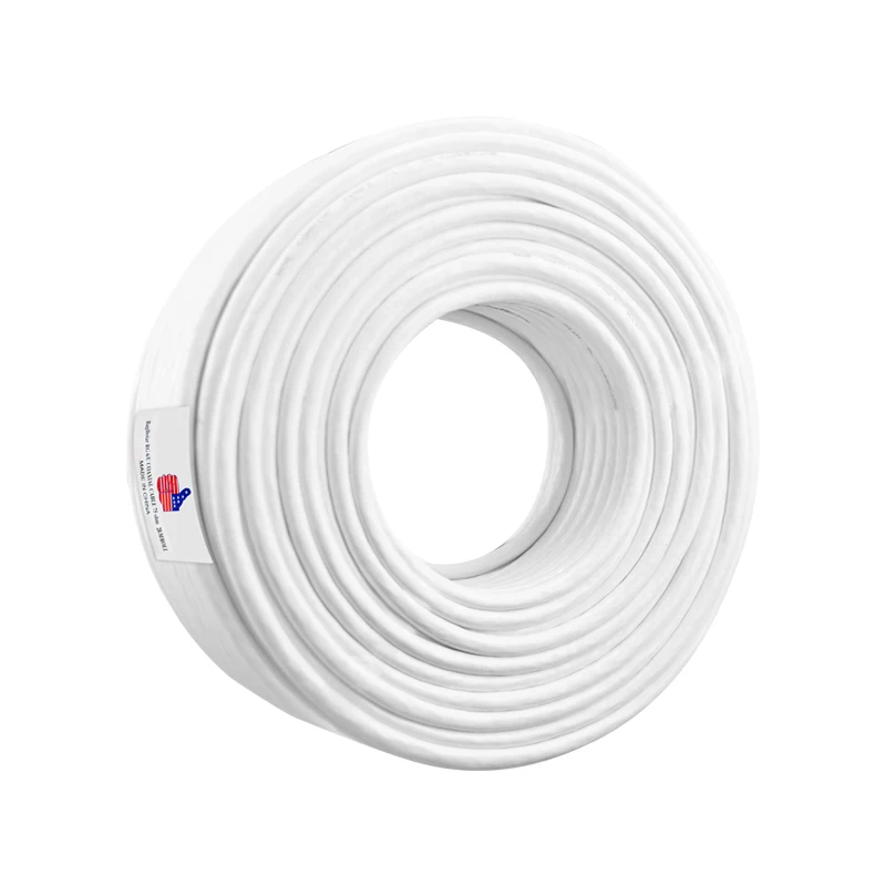 BAGLBSTAR 20m white New rg6 cable wire dish Competitive price rg6 coaxial cables tv antenna 7d fb coaxial cable