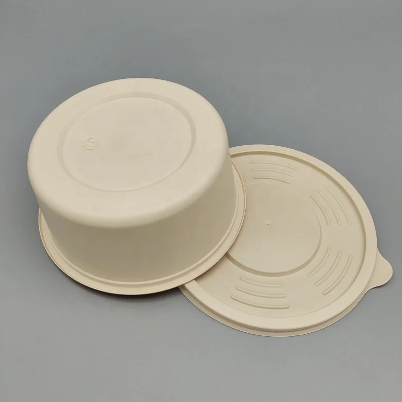 Good Quality Disposable Lid For 140mm Soup Bowls  Microwave Corn Starch Soup Bowl Lid Heat Resistant Take Away Soup Bowl lid