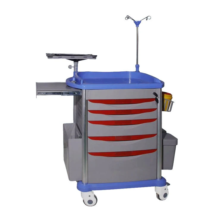 hospital crash cart medical trolley medical emergency ambulance trolleys
